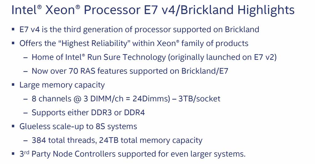 최대 3TB 메모리 장착이 가능한 Intel Xeon E7 V4 프로세서 | 인스티즈