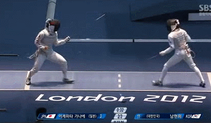 대한민국 여자 펜싱 역사상 최초 메달리스트의 위엄 gif | 인스티즈