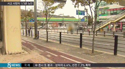 무단횡단하다가 사고 당하는 노인 증가 | 인스티즈