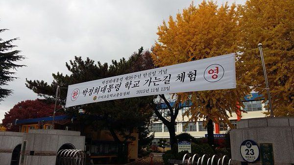 2015년 11울 13일 구미 한 초등학교 교문 | 인스티즈