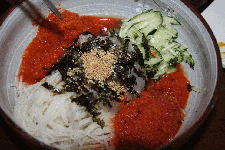 이냉치냉! 신선하고 시원한 물회 gifjpg | 인스티즈