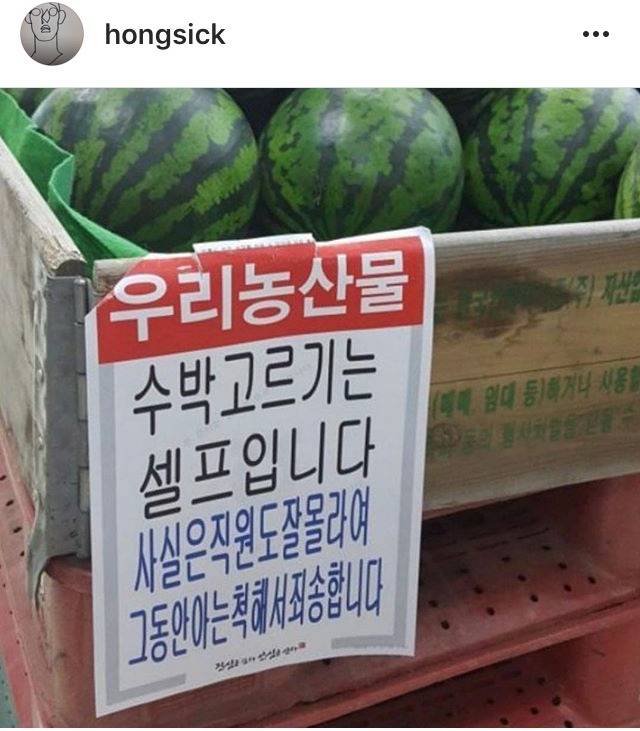 마트 직원의 사과 | 인스티즈