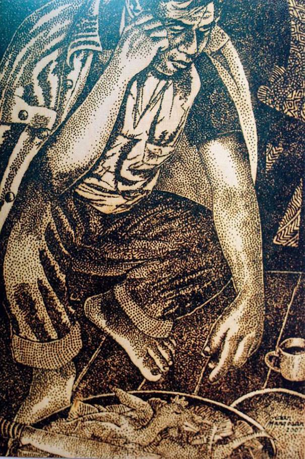 돋보기로 그린 그림 | 인스티즈