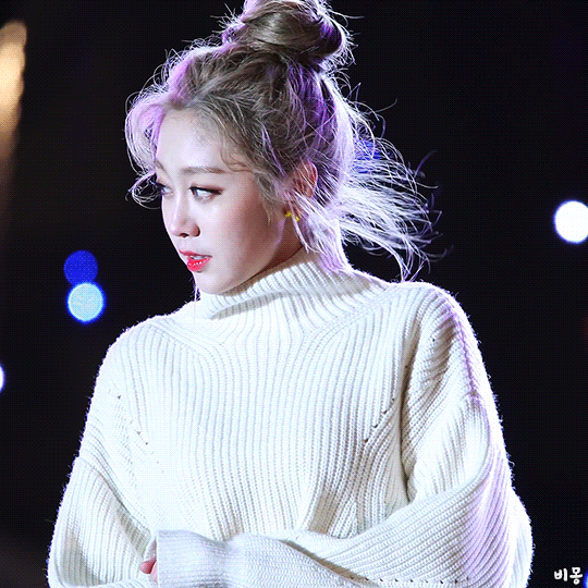 바람 맞으며 무대하는 러블리즈 지수.gif | 인스티즈