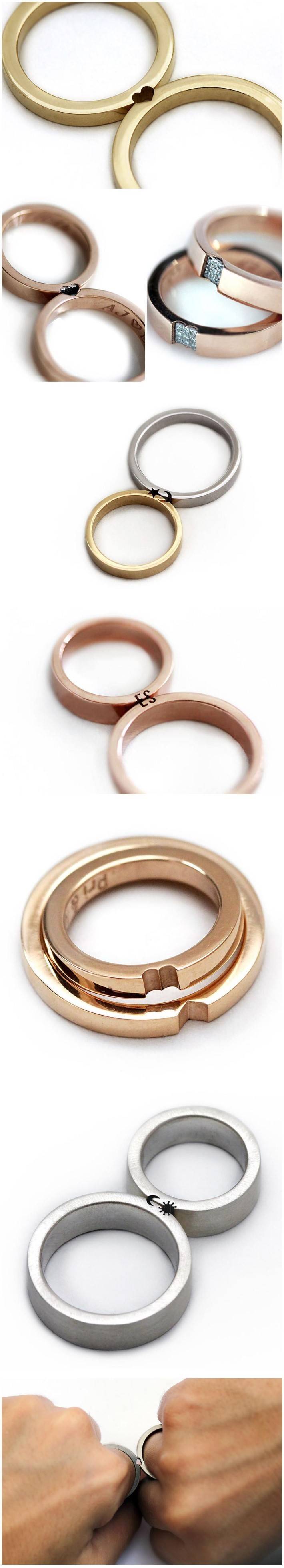 맞대면 모양이 생기는 반지.jpg | 인스티즈