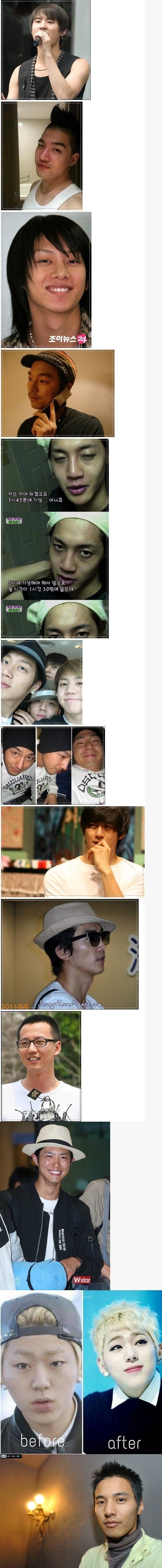 남자연예인 메이크업 전 jpg | 인스티즈