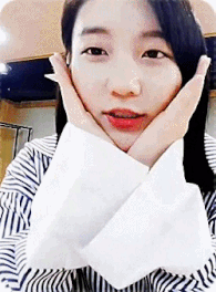 민낯으로 방송하는 오마이걸 비니.gif | 인스티즈