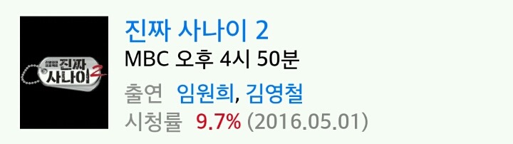 5월 1일 일요일 (5시-8시) 지상파 예능 시청률 | 인스티즈
