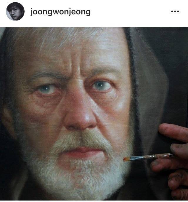 극사실주의 화가 정중원이 그린 오비완(벤) 케노비 | 인스티즈