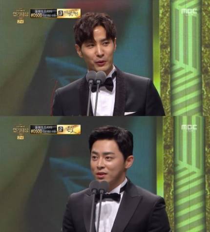 [2017MBC연기대상] 김지석·조정석 최우수연기상 월화극 男부문 수상 | 인스티즈