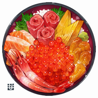 P46) 일본 일러스트레이터의 음식 작품 | 인스티즈