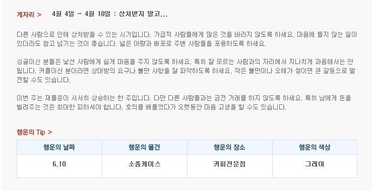 산수도인 별자리 운세 (4월 4일 ~ 4월 10일) | 인스티즈