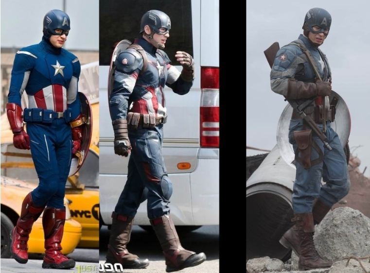 시빌워 기념, 캡틴 아메리카 수트 모음.jpg | 인스티즈