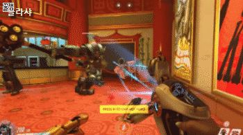 [오버워치] 라인하르트 길들이기.gif | 인스티즈