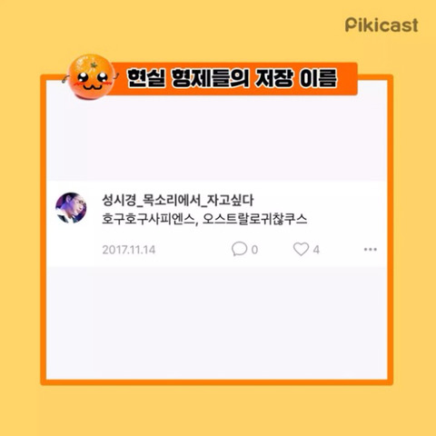 현실 형제들의 저장 이름 | 인스티즈