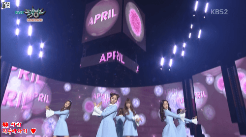 [에이프릴] 170210 뮤직뱅크 봄의 나라이야기 gif | 인스티즈