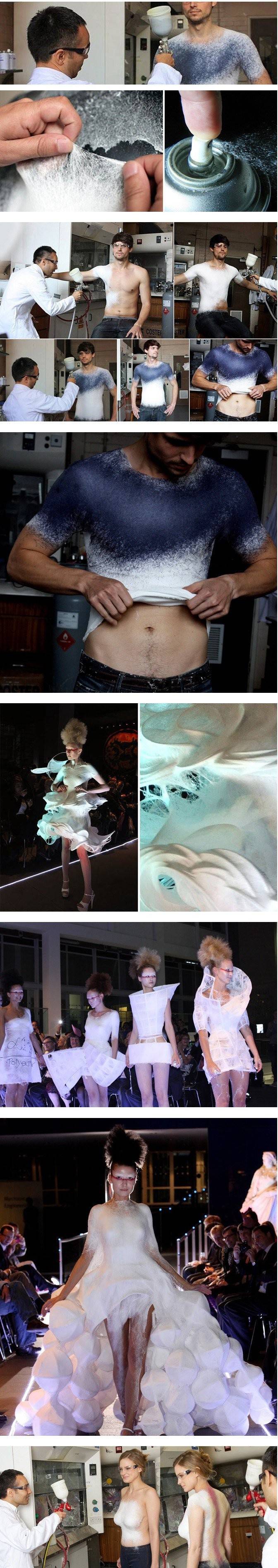 몸에 뿌리면 즉시 옷이 되는 패브릭 스프레이 | 인스티즈