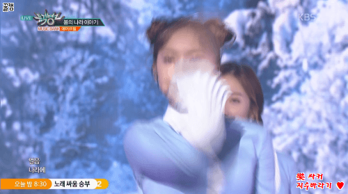 [에이프릴] 170210 뮤직뱅크 봄의 나라이야기 gif | 인스티즈