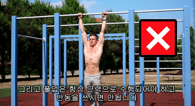퍼펙트 풀업 (정자세 턱걸이) 하는법.jpg,gif | 인스티즈