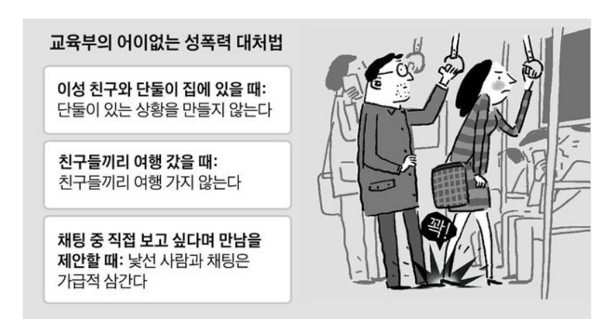 교육부의 어이없는 성폭력 대처법 | 인스티즈