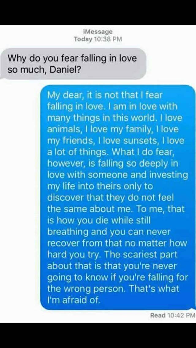 사랑에 빠지는게 두려운 이유 | 인스티즈