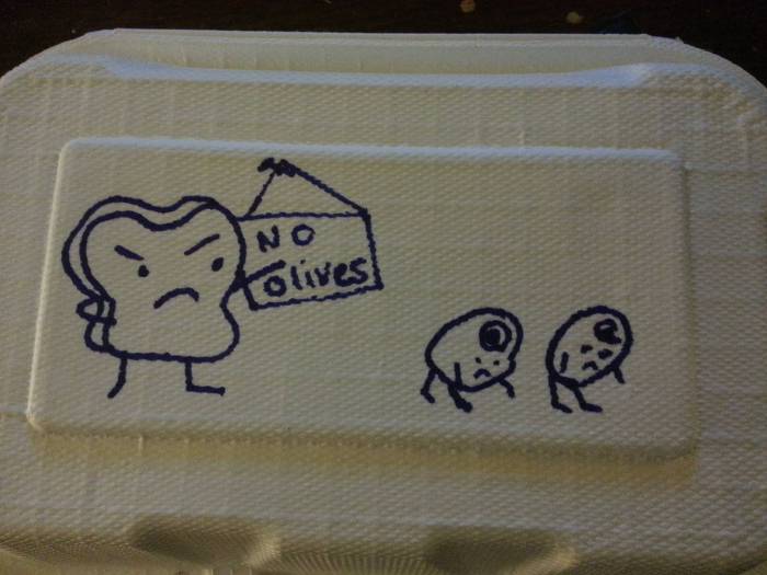 음식점 알바한테 올리브 넣지 말라고 했더니.. | 인스티즈