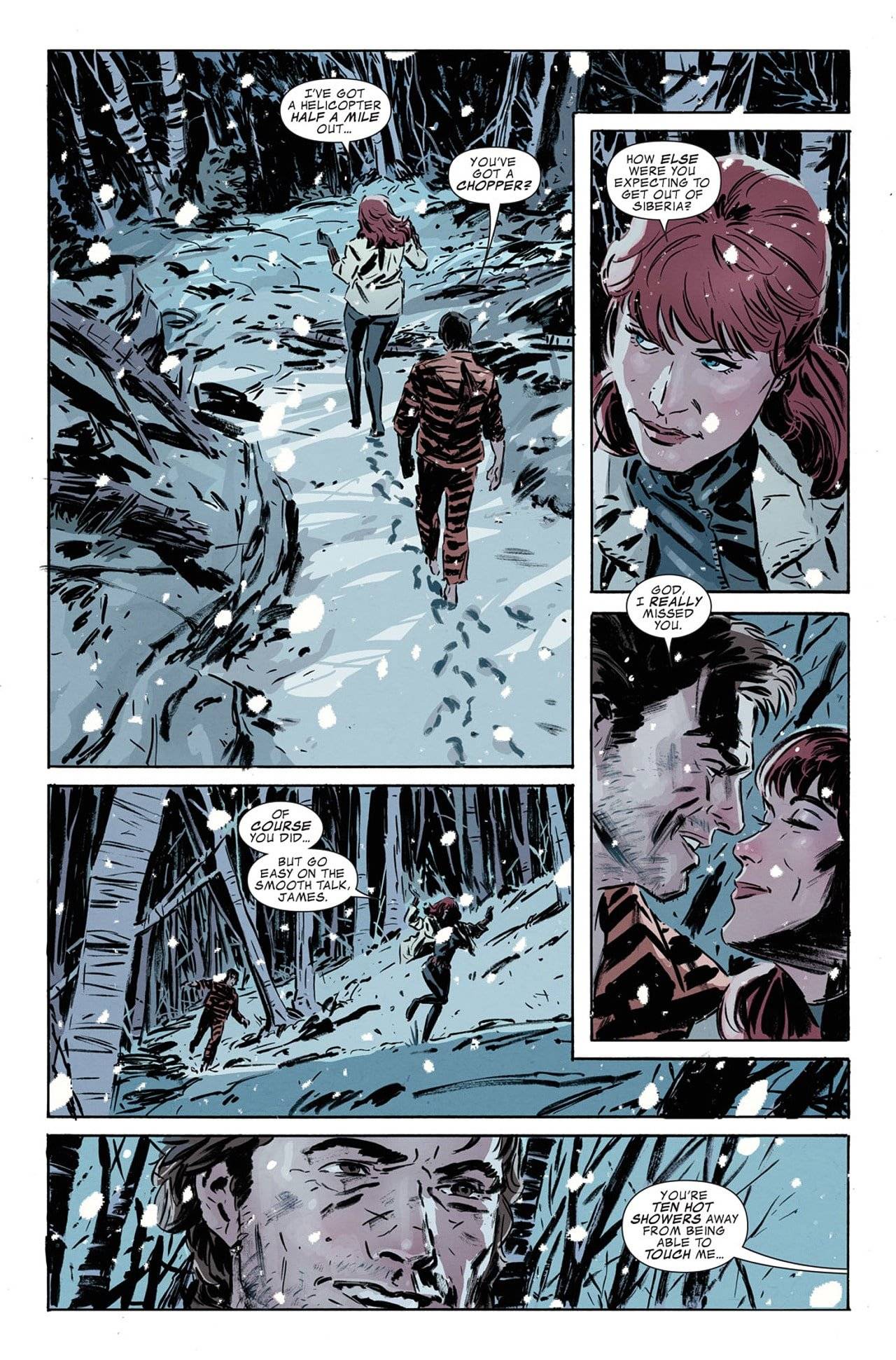 원작에서 연인인 윈터솔져와 블랙위도우 | 인스티즈