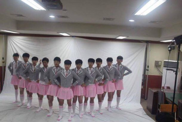 [귀여움주의] 어느 고등학생들의 프로듀스101 코스프레 | 인스티즈