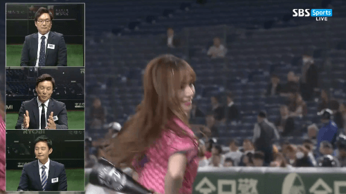 아시아 챔피언십...3개국 치어리더 대결...gif | 인스티즈