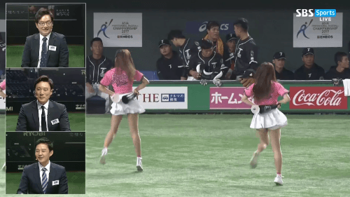 아시아 챔피언십...3개국 치어리더 대결...gif | 인스티즈