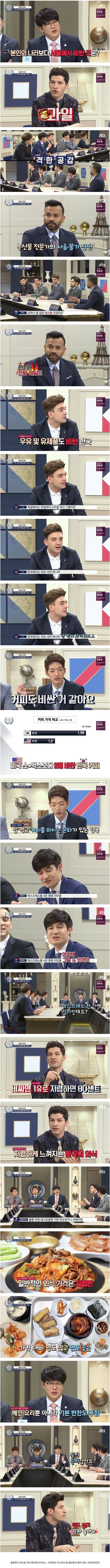 종편) 외국인들이 서울에서 비싸다고 느끼는 것 | 인스티즈