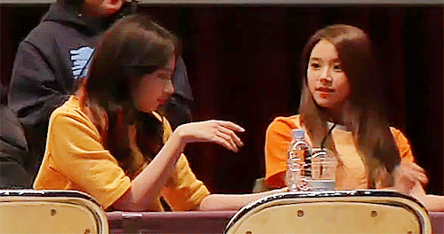 얼타는 사나 깨우는 채영.gif | 인스티즈