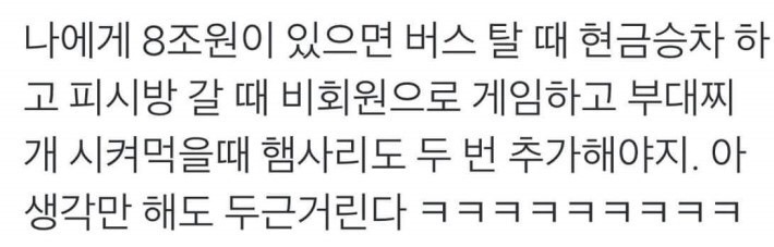 나에게 8조가 생긴다면? | 인스티즈