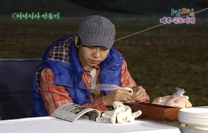 1박2일 레전드 이승기 의 연예계 인생 유일한 오점 비어캔 치킨 만들기 jpg | 인스티즈