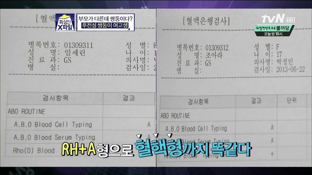 [화성인X파일] 후천성 쌍둥이 여고생 | 인스티즈