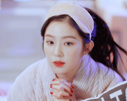수면안대쓰고 눕방하는 아이린(움짤다수).gif | 인스티즈