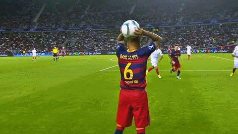 메시와 알베스의 호흡.gif | 인스티즈