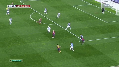 메시와 알베스의 호흡.gif | 인스티즈