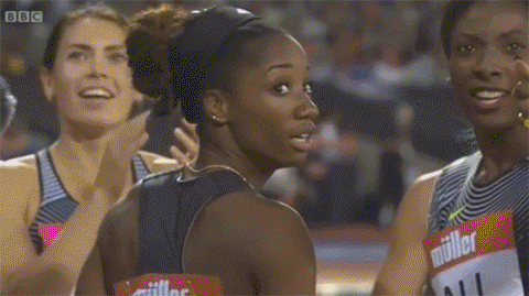 자신의 100m 허들 세계신기록 확인하는 순간 | 인스티즈