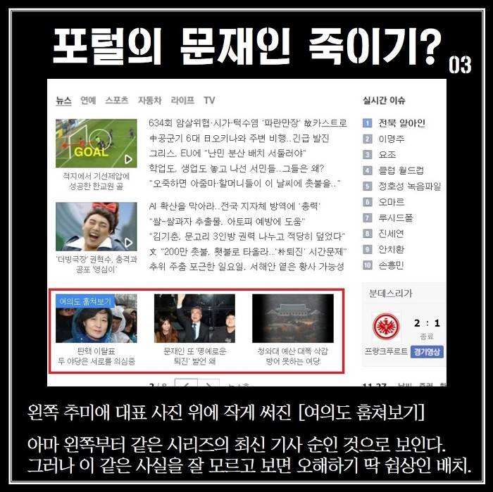 포털의 문재인 죽이기? | 인스티즈