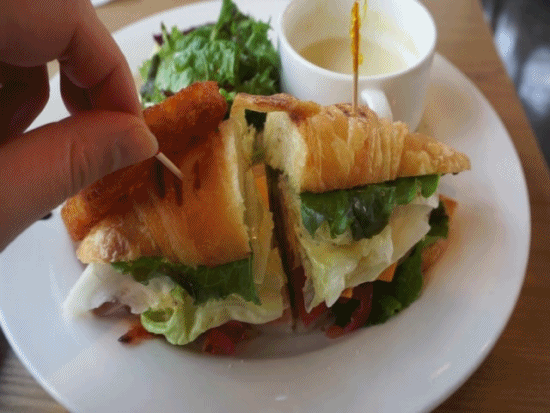 간단하게 브런치! 고소한 크라와상 샌드위치 gifjpg | 인스티즈