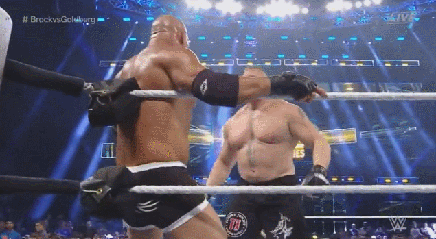 [WWE] 오늘자 골드버그 브록레스너 요약 | 인스티즈