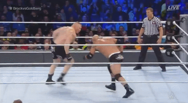 [WWE] 오늘자 골드버그 브록레스너 요약 | 인스티즈