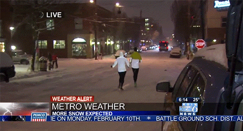 눈올때 조깅이 좋은이유 .gif | 인스티즈