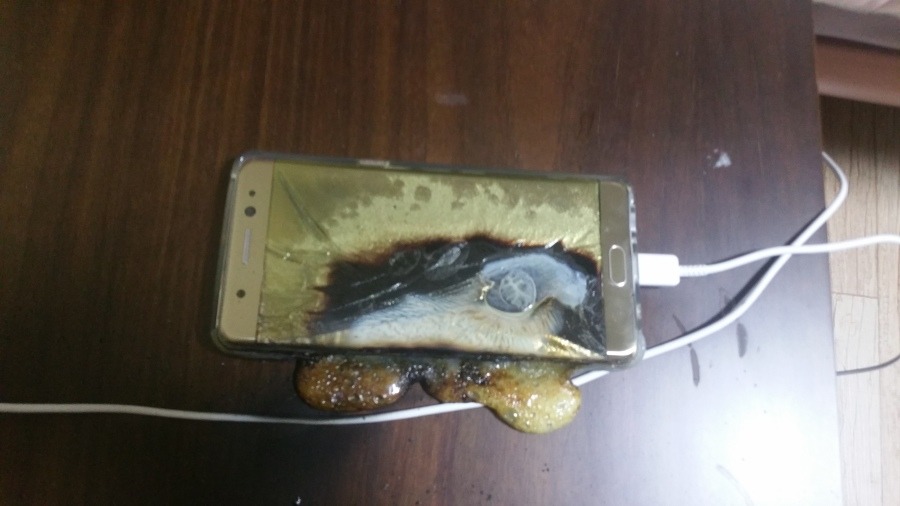 갤노트7 양품 판정받았는데 추석날에 폭발 | 인스티즈