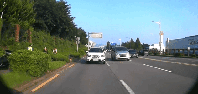 운전중에 폰 보는 남자...gif (혈압주의) | 인스티즈