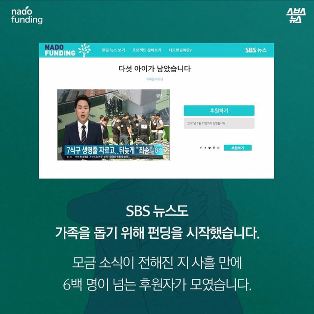 이 글이 한 번 공유될 때마다 1,000원씩 기부됩니다. 유가족들을 도와주세요! | 인스티즈