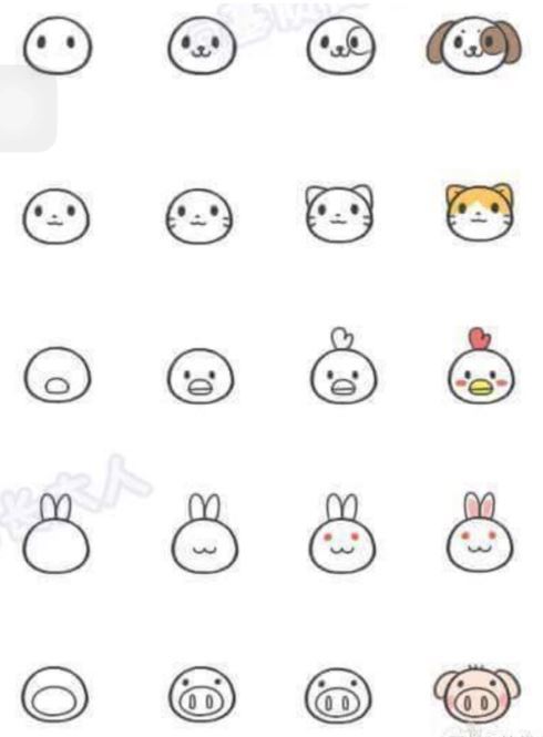 귀여운 동물들 쉽게 그리는 방법 | 인스티즈