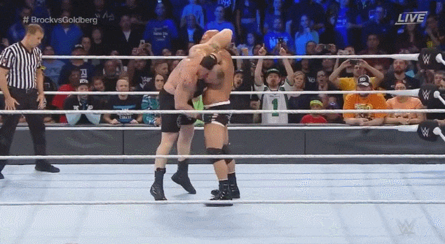 [WWE] 오늘자 골드버그 브록레스너 요약 | 인스티즈