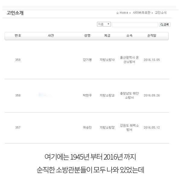 순직 소방관 | 인스티즈